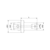 Boring Tool Holder Reducer  CK21- 65~(CK76-160) - Makotools Industrial Supply Tools for Metal Cutting